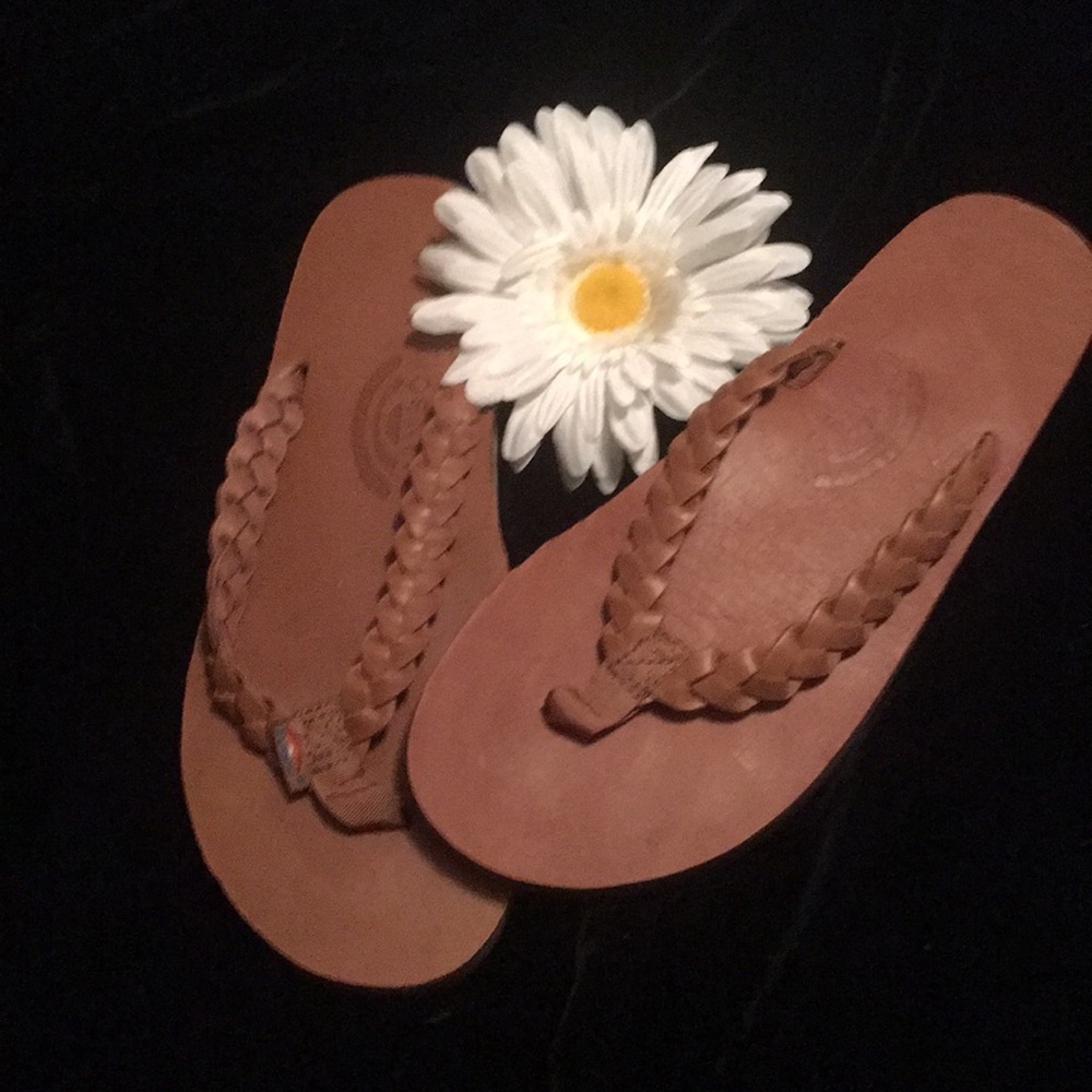 NWOB Rainbow Braided Sandals Size 6.5 - 7.5